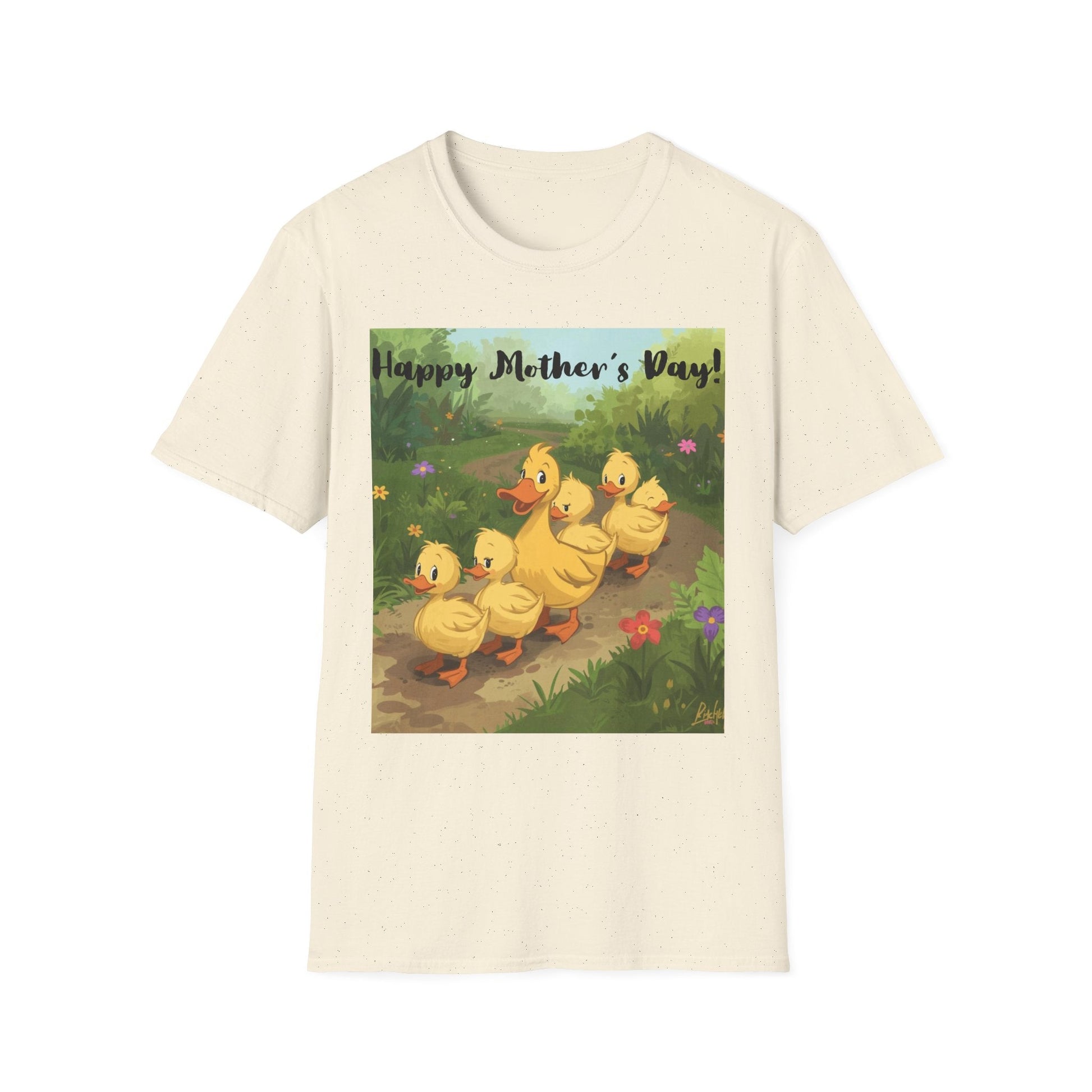 "Happy Mother's Day" Duck Family T-Shirt - Cute Duckling Graphic Tee for Mom | Sizes S–3XL - Geo Rocks The 'Tism