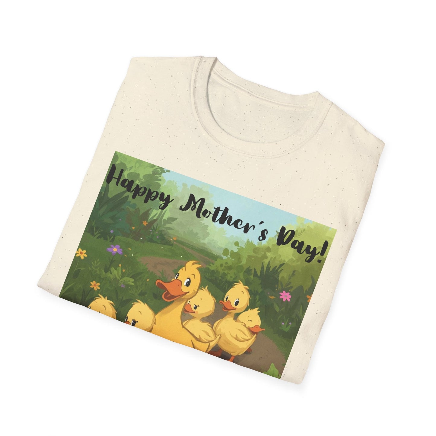 "Happy Mother's Day" Duck Family T-Shirt - Cute Duckling Graphic Tee for Mom | Sizes S–3XL - Geo Rocks The 'Tism