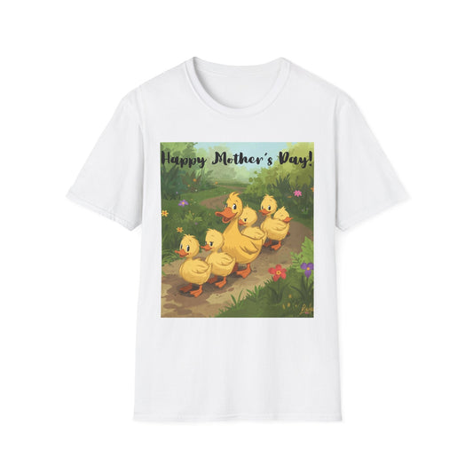 "Happy Mother's Day" Duck Family T-Shirt - Cute Duckling Graphic Tee for Mom | Sizes S–3XL - Geo Rocks The 'Tism