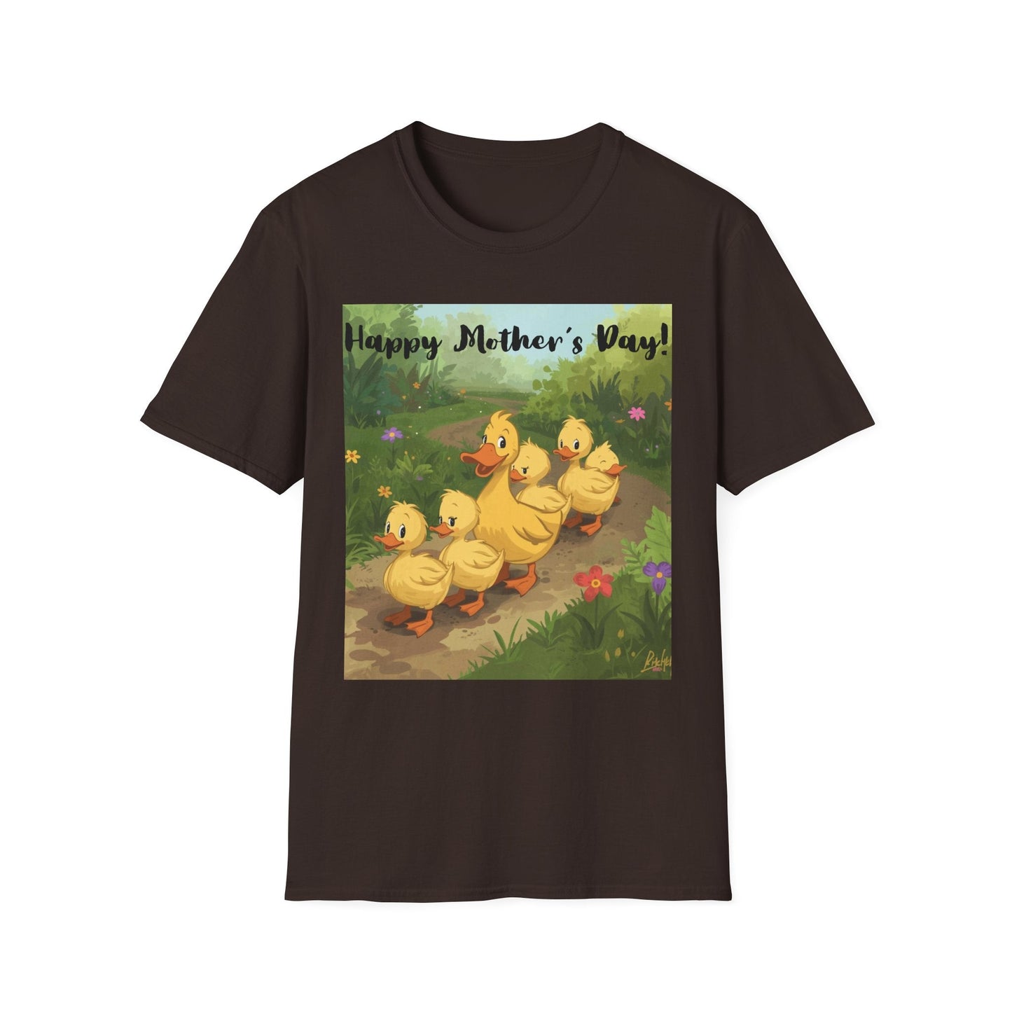 "Happy Mother's Day" Duck Family T-Shirt - Cute Duckling Graphic Tee for Mom | Sizes S–3XL - Geo Rocks The 'Tism