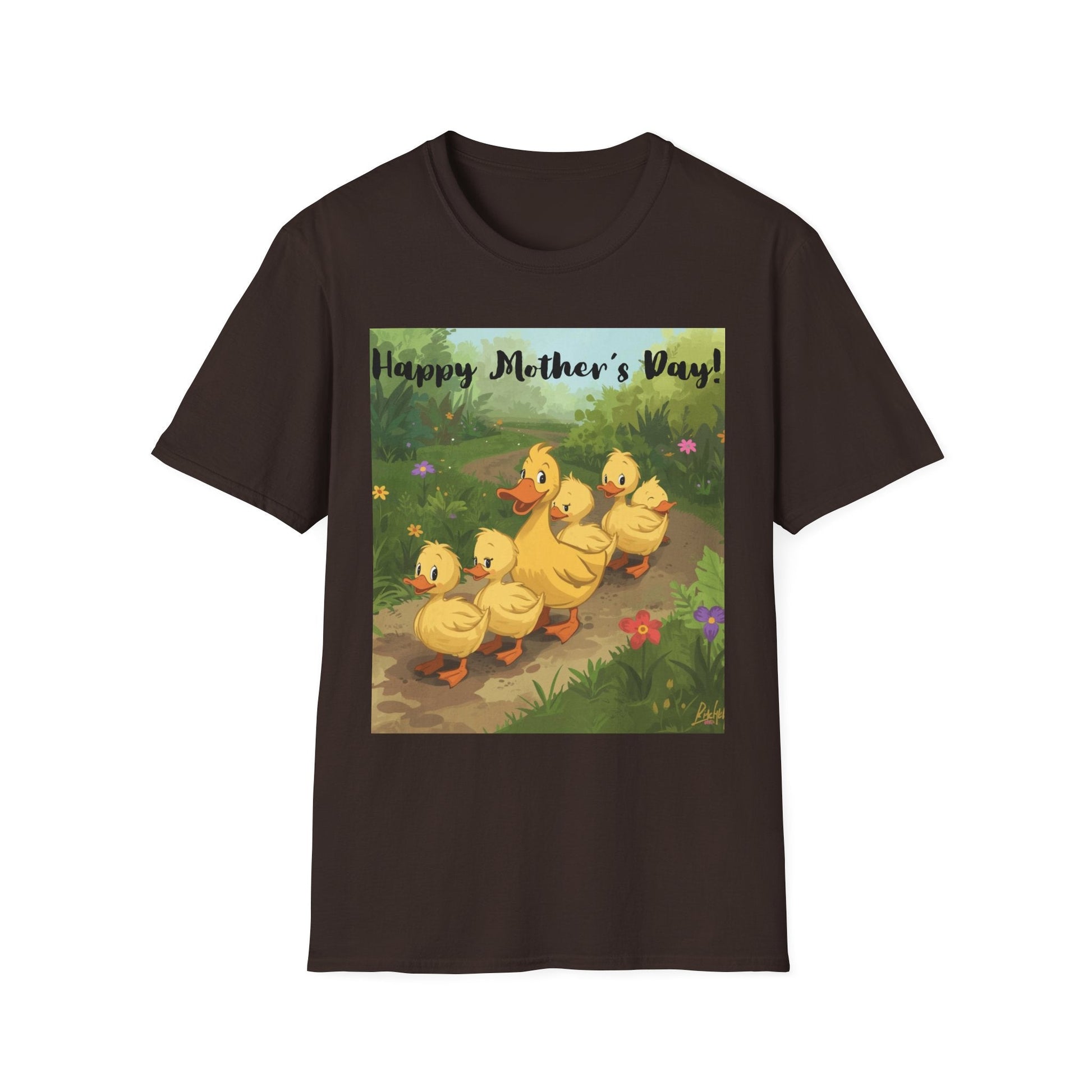 "Happy Mother's Day" Duck Family T-Shirt - Cute Duckling Graphic Tee for Mom | Sizes S–3XL - Geo Rocks The 'Tism