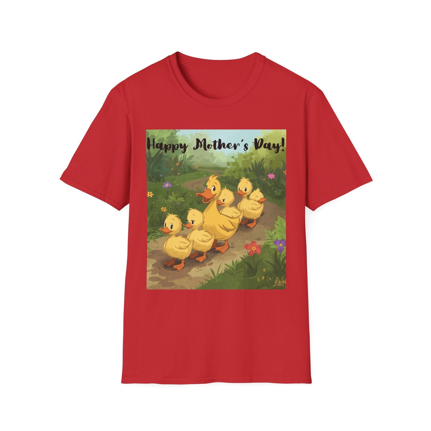 "Happy Mother's Day" Duck Family T-Shirt - Cute Duckling Graphic Tee for Mom | Sizes S–3XL - Geo Rocks The 'Tism