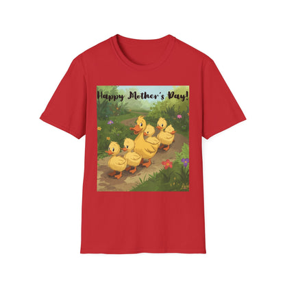 "Happy Mother's Day" Duck Family T-Shirt - Cute Duckling Graphic Tee for Mom | Sizes S–3XL - Geo Rocks The 'Tism