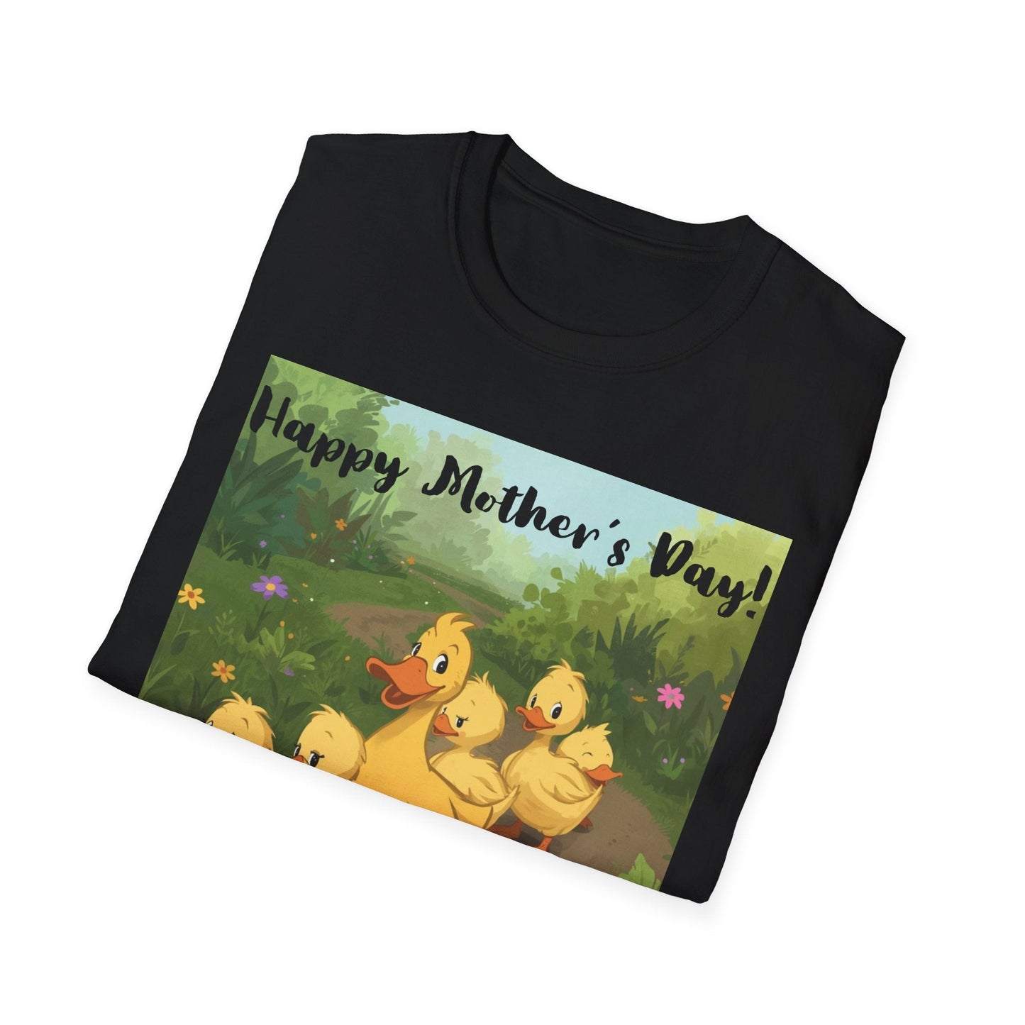 "Happy Mother's Day" Duck Family T-Shirt - Cute Duckling Graphic Tee for Mom | Sizes S–3XL - Geo Rocks The 'Tism