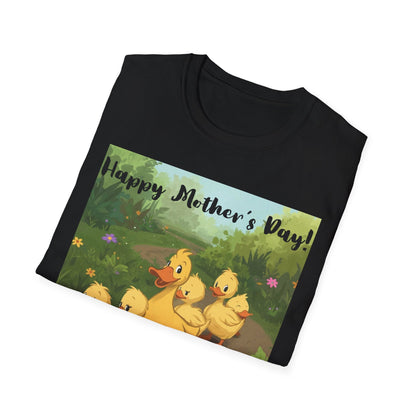 "Happy Mother's Day" Duck Family T-Shirt - Cute Duckling Graphic Tee for Mom | Sizes S–3XL - Geo Rocks The 'Tism