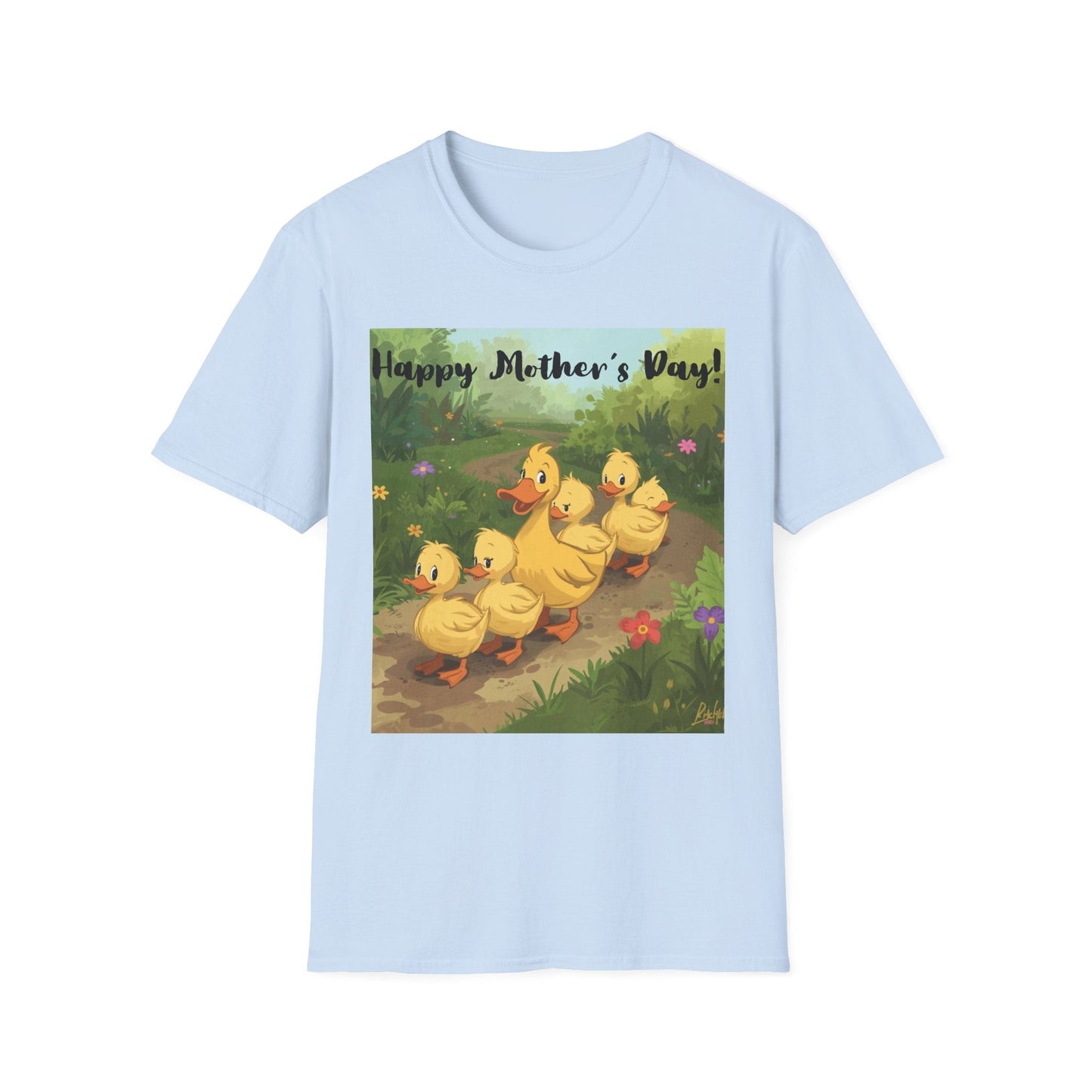 "Happy Mother's Day" Duck Family T-Shirt - Cute Duckling Graphic Tee for Mom | Sizes S–3XL - Geo Rocks The 'Tism