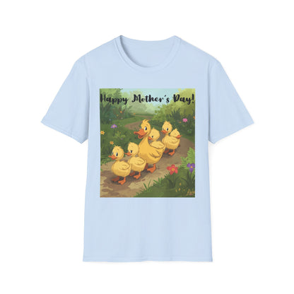 "Happy Mother's Day" Duck Family T-Shirt - Cute Duckling Graphic Tee for Mom | Sizes S–3XL - Geo Rocks The 'Tism