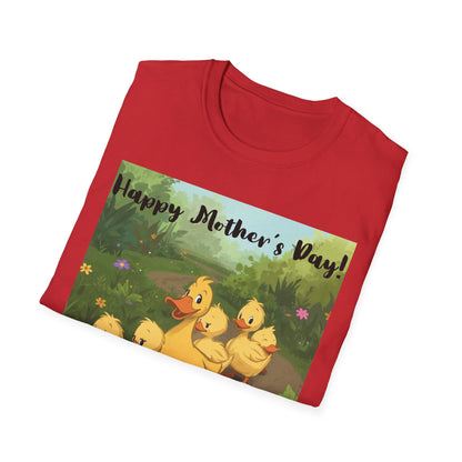 "Happy Mother's Day" Duck Family T-Shirt - Cute Duckling Graphic Tee for Mom | Sizes S–3XL - Geo Rocks The 'Tism