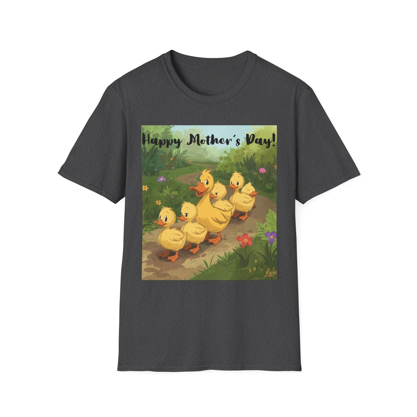 "Happy Mother's Day" Duck Family T-Shirt - Cute Duckling Graphic Tee for Mom | Sizes S–3XL - Geo Rocks The 'Tism