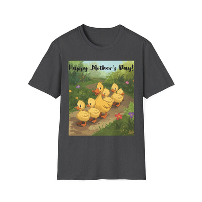 "Happy Mother's Day" Duck Family T-Shirt - Cute Duckling Graphic Tee for Mom | Sizes S–3XL - Geo Rocks The 'Tism