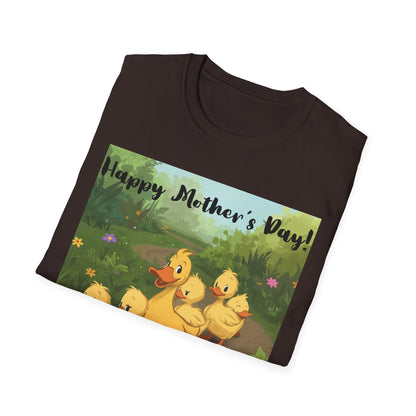 "Happy Mother's Day" Duck Family T-Shirt - Cute Duckling Graphic Tee for Mom | Sizes S–3XL - Geo Rocks The 'Tism