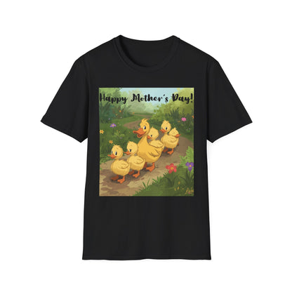"Happy Mother's Day" Duck Family T-Shirt - Cute Duckling Graphic Tee for Mom | Sizes S–3XL - Geo Rocks The 'Tism
