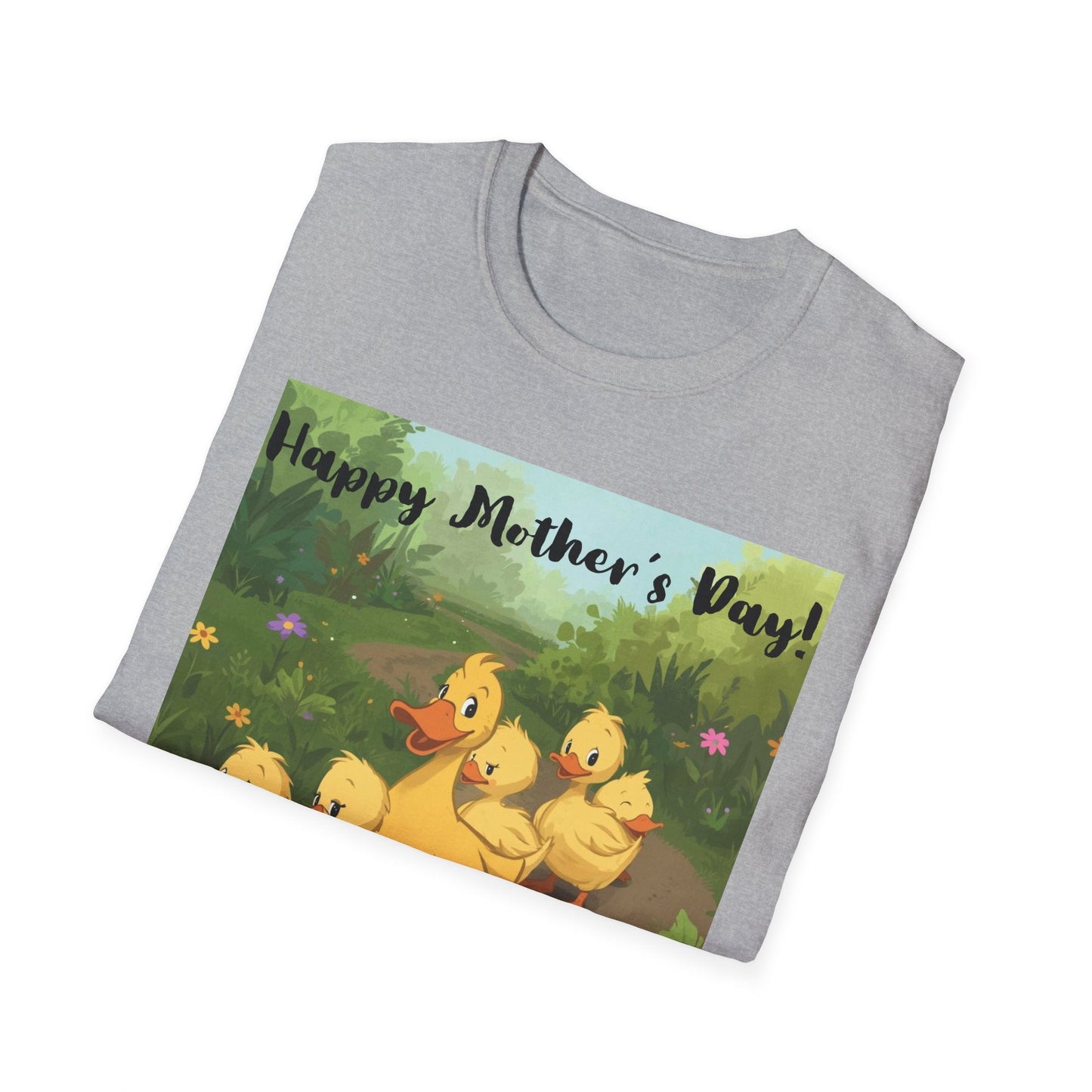 "Happy Mother's Day" Duck Family T-Shirt - Cute Duckling Graphic Tee for Mom | Sizes S–3XL - Geo Rocks The 'Tism