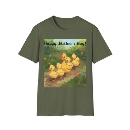 "Happy Mother's Day" Duck Family T-Shirt - Cute Duckling Graphic Tee for Mom | Sizes S–3XL - Geo Rocks The 'Tism
