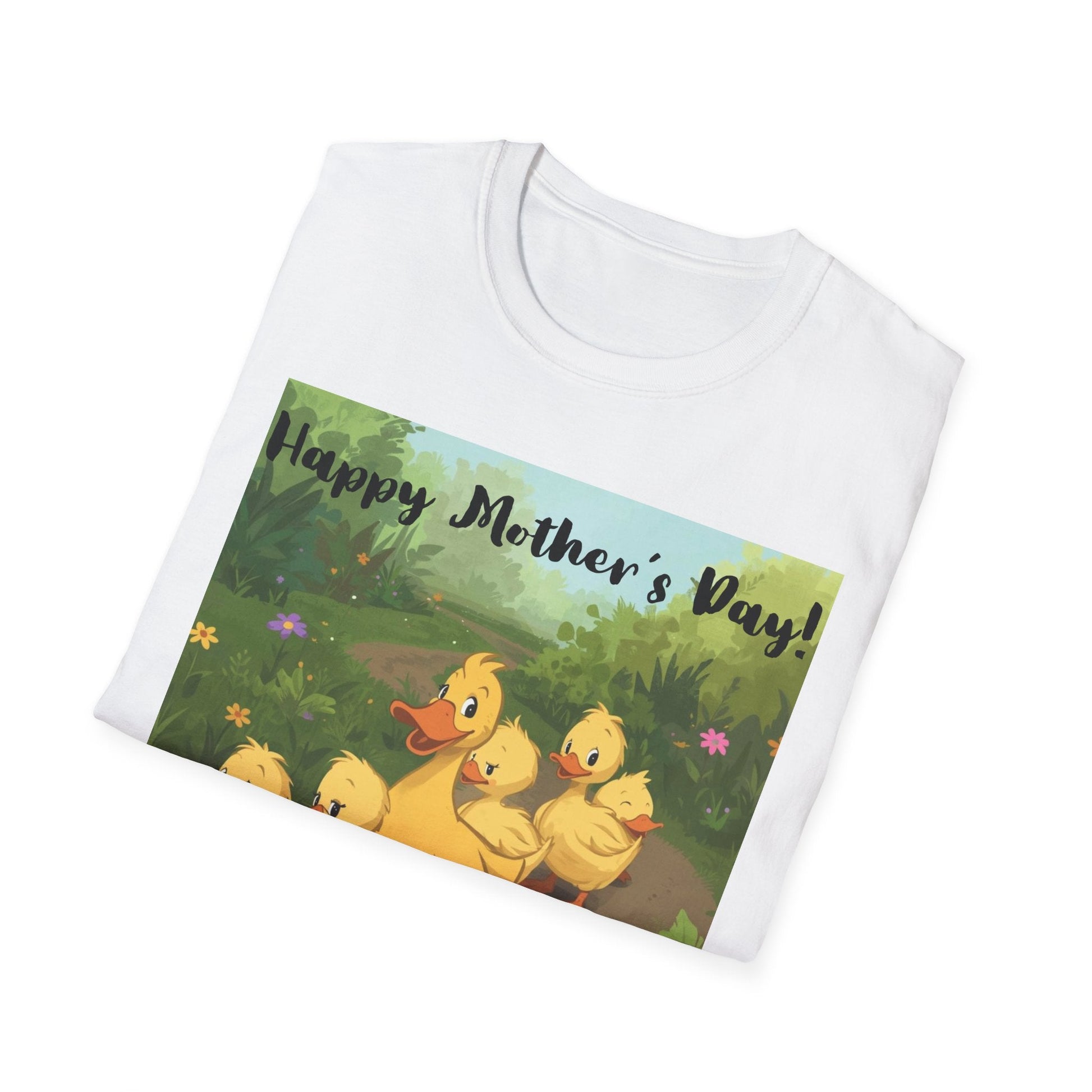 "Happy Mother's Day" Duck Family T-Shirt - Cute Duckling Graphic Tee for Mom | Sizes S–3XL - Geo Rocks The 'Tism
