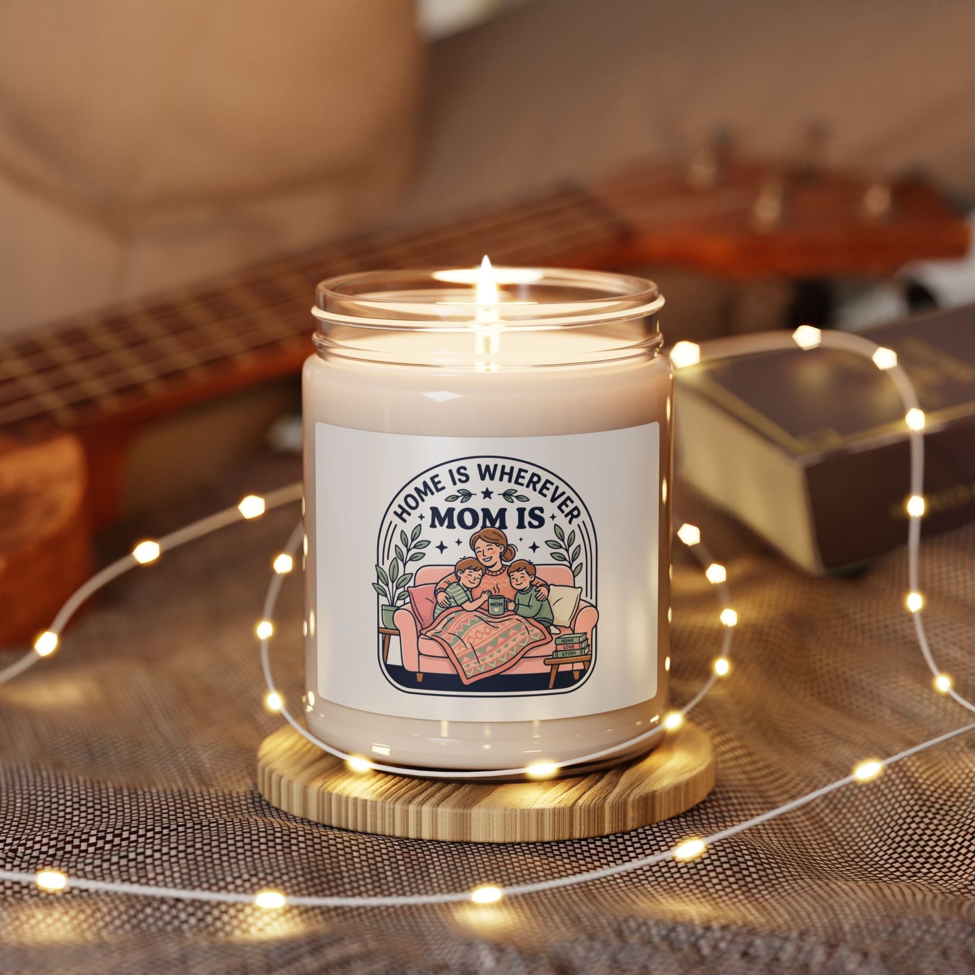 Home Is Wherever Mom Is Candle, Scented Soy Candle | Mother’s Day, Sentimental - Geo Rocks The 'Tism
