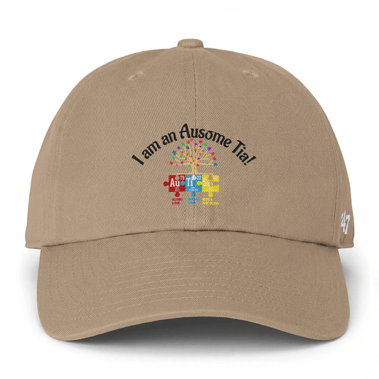 I Am an Ausome Tia Embroidered Hat - Geo Rocks The 'Tism