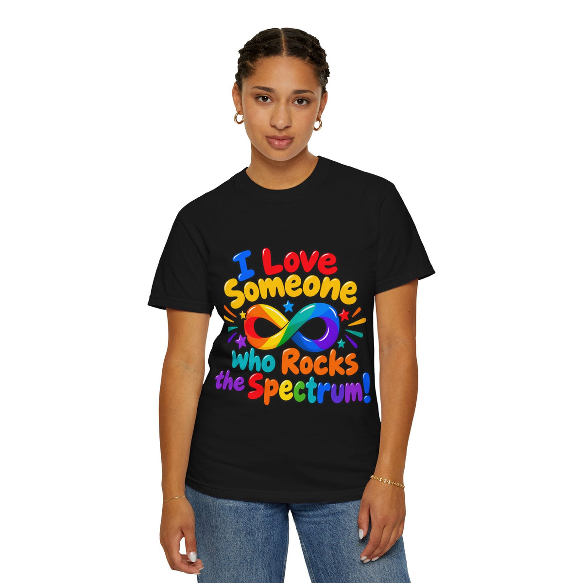 I Love Someone Who Rocks the Spectrum T-Shirt - Geo Rocks The 'Tism