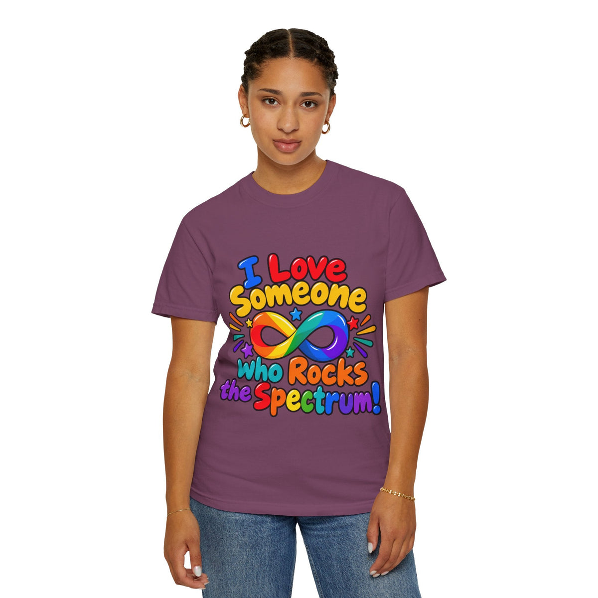I Love Someone Who Rocks the Spectrum T-Shirt - Geo Rocks The 'Tism