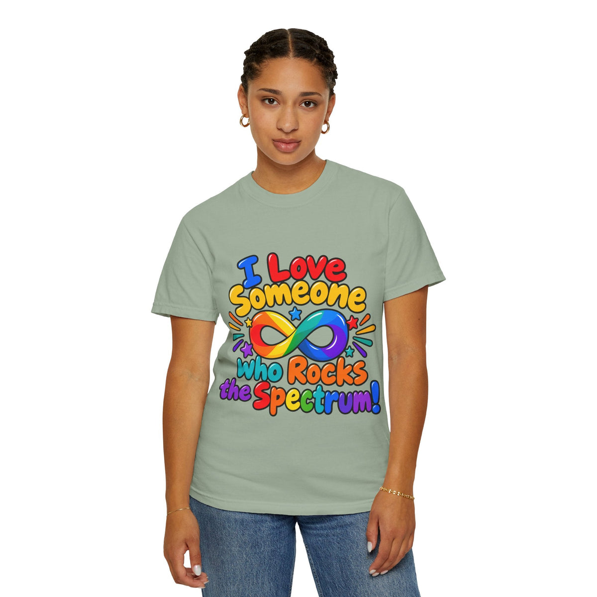 I Love Someone Who Rocks the Spectrum T-Shirt - Geo Rocks The 'Tism