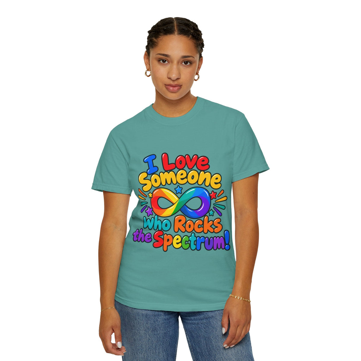 I Love Someone Who Rocks the Spectrum T-Shirt - Geo Rocks The 'Tism
