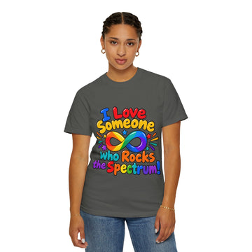 I Love Someone Who Rocks the Spectrum T-Shirt - Geo Rocks The 'Tism