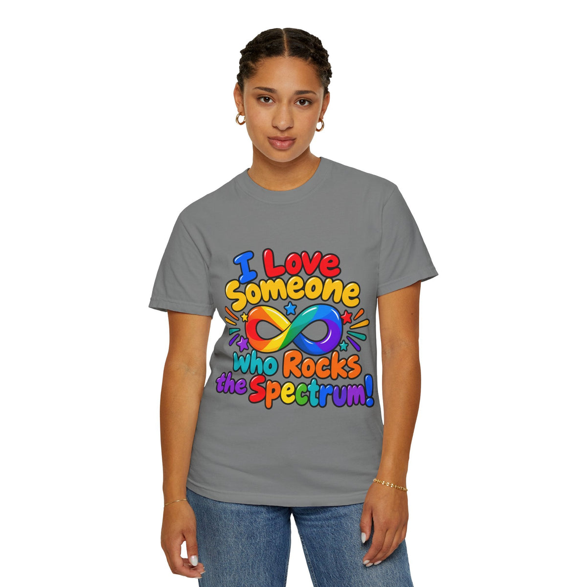 I Love Someone Who Rocks the Spectrum T-Shirt - Geo Rocks The 'Tism