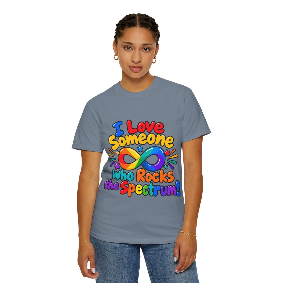 I Love Someone Who Rocks the Spectrum T-Shirt - Geo Rocks The 'Tism