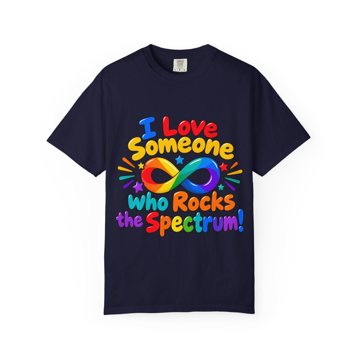 I Love Someone Who Rocks the Spectrum T-Shirt - Geo Rocks The 'Tism