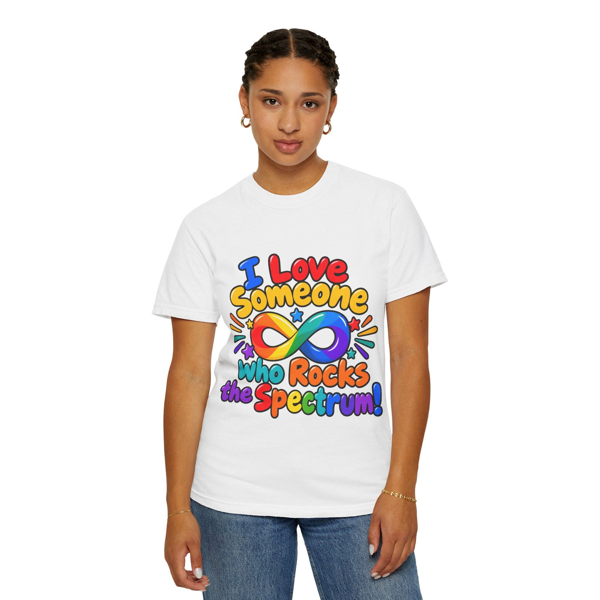 I Love Someone Who Rocks the Spectrum T-Shirt - Geo Rocks The 'Tism