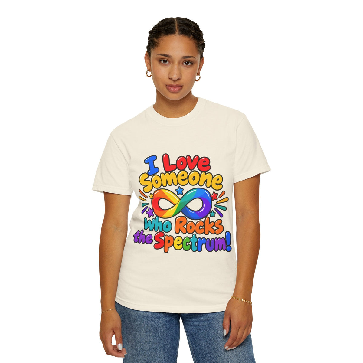 I Love Someone Who Rocks the Spectrum T-Shirt - Geo Rocks The 'Tism