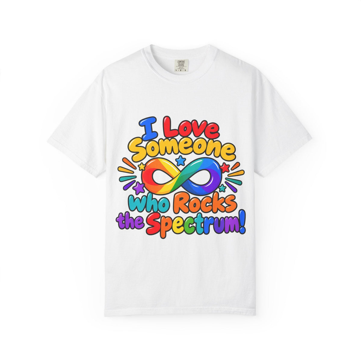 I Love Someone Who Rocks the Spectrum T-Shirt - Geo Rocks The 'Tism