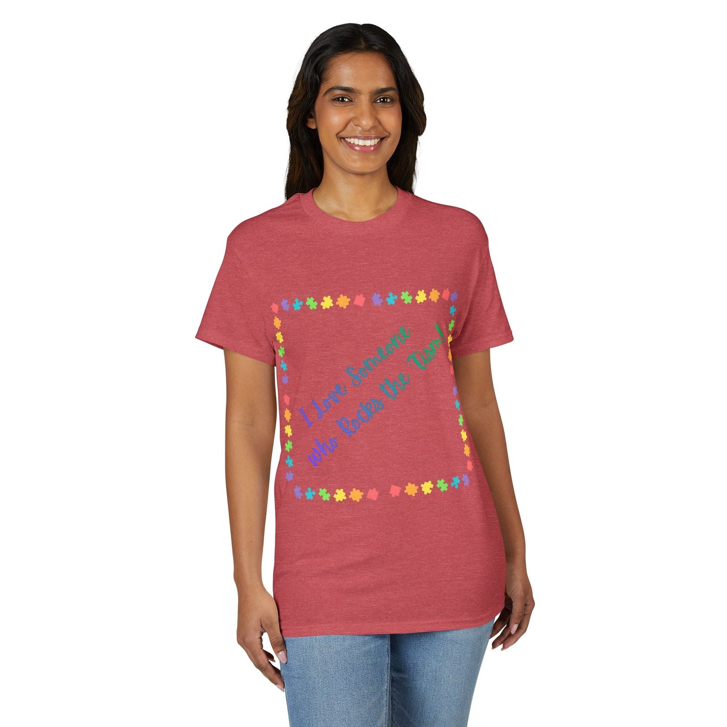 "I Love Someone Who Rocks the 'Tism" Tee – Autism Awareness Gift for Parents & Caregivers | S–5XL - Geo Rocks The 'Tism