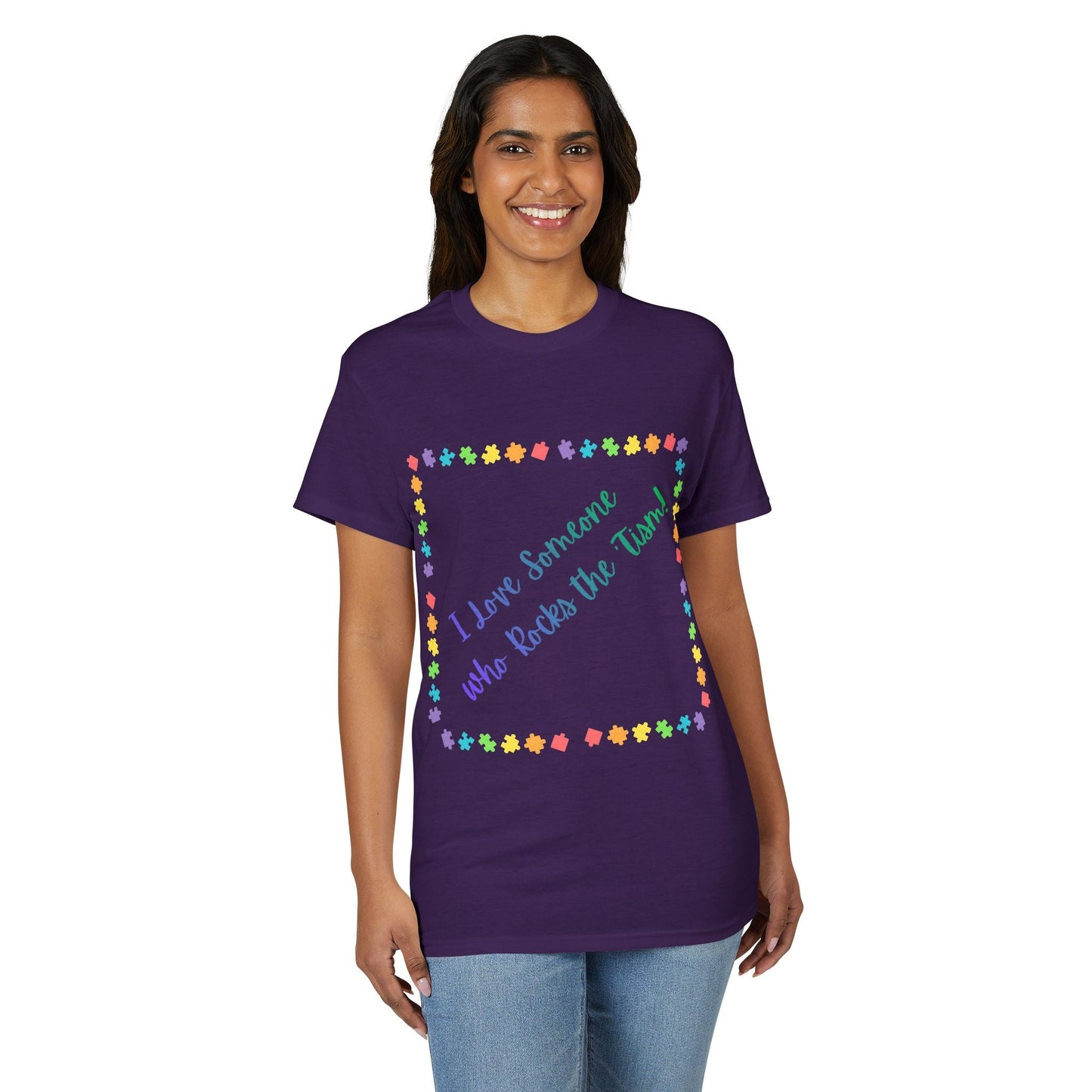 "I Love Someone Who Rocks the 'Tism" Tee – Autism Awareness Gift for Parents & Caregivers | S–5XL - Geo Rocks The 'Tism