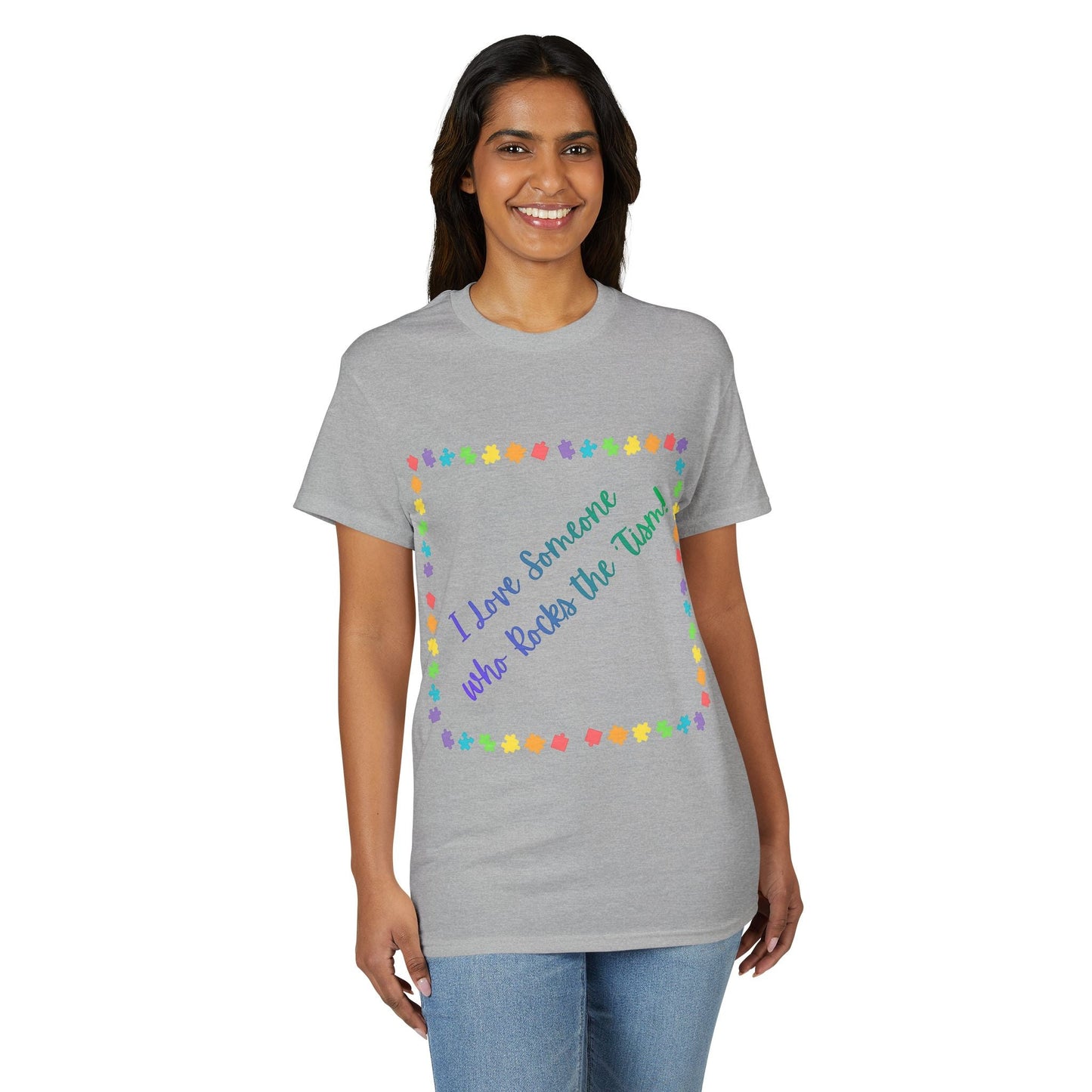 "I Love Someone Who Rocks the 'Tism" Tee – Autism Awareness Gift for Parents & Caregivers | S–5XL - Geo Rocks The 'Tism