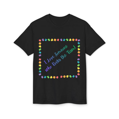 "I Love Someone Who Rocks the 'Tism" Tee – Autism Awareness Gift for Parents & Caregivers | S–5XL - Geo Rocks The 'Tism