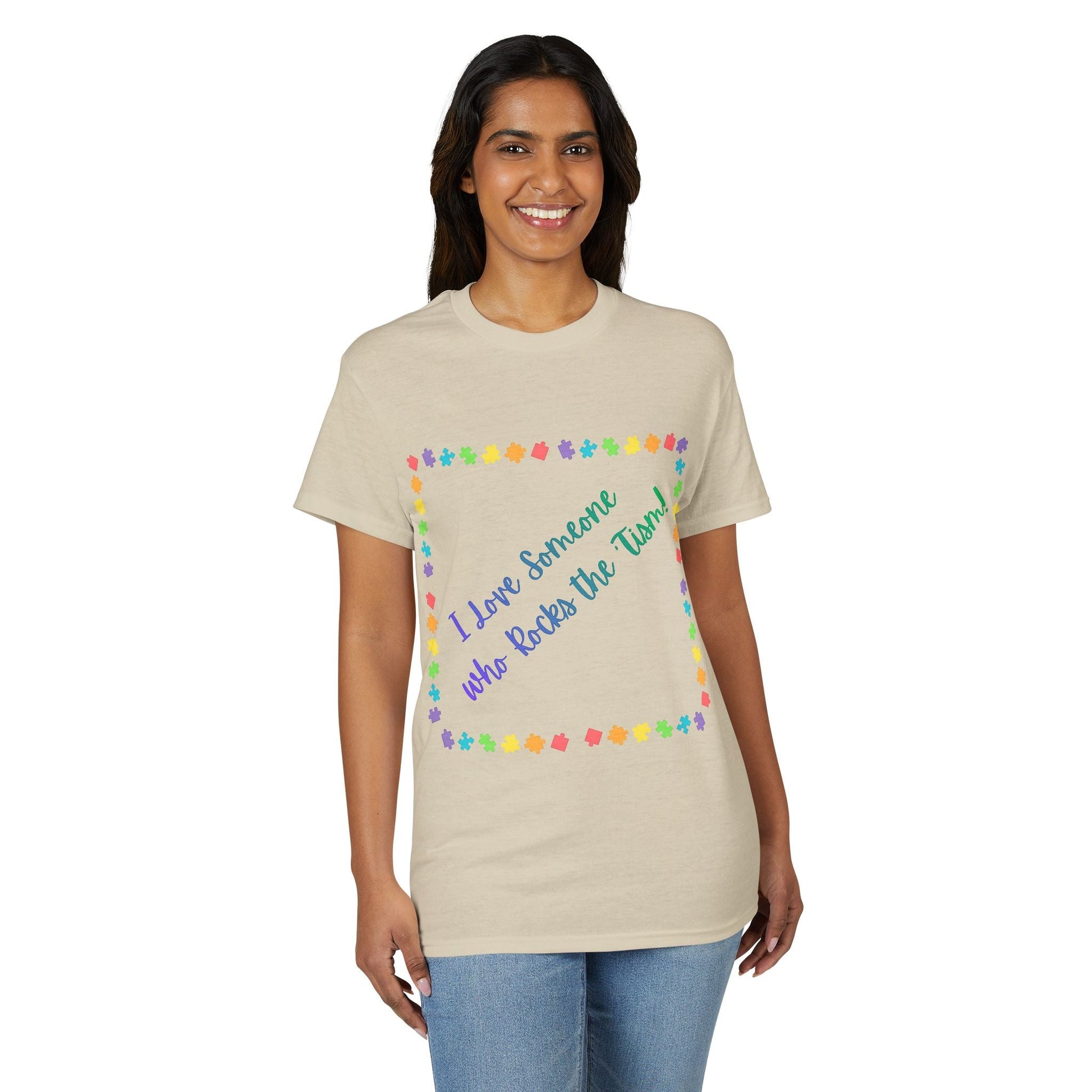 "I Love Someone Who Rocks the 'Tism" Tee – Autism Awareness Gift for Parents & Caregivers | S–5XL - Geo Rocks The 'Tism