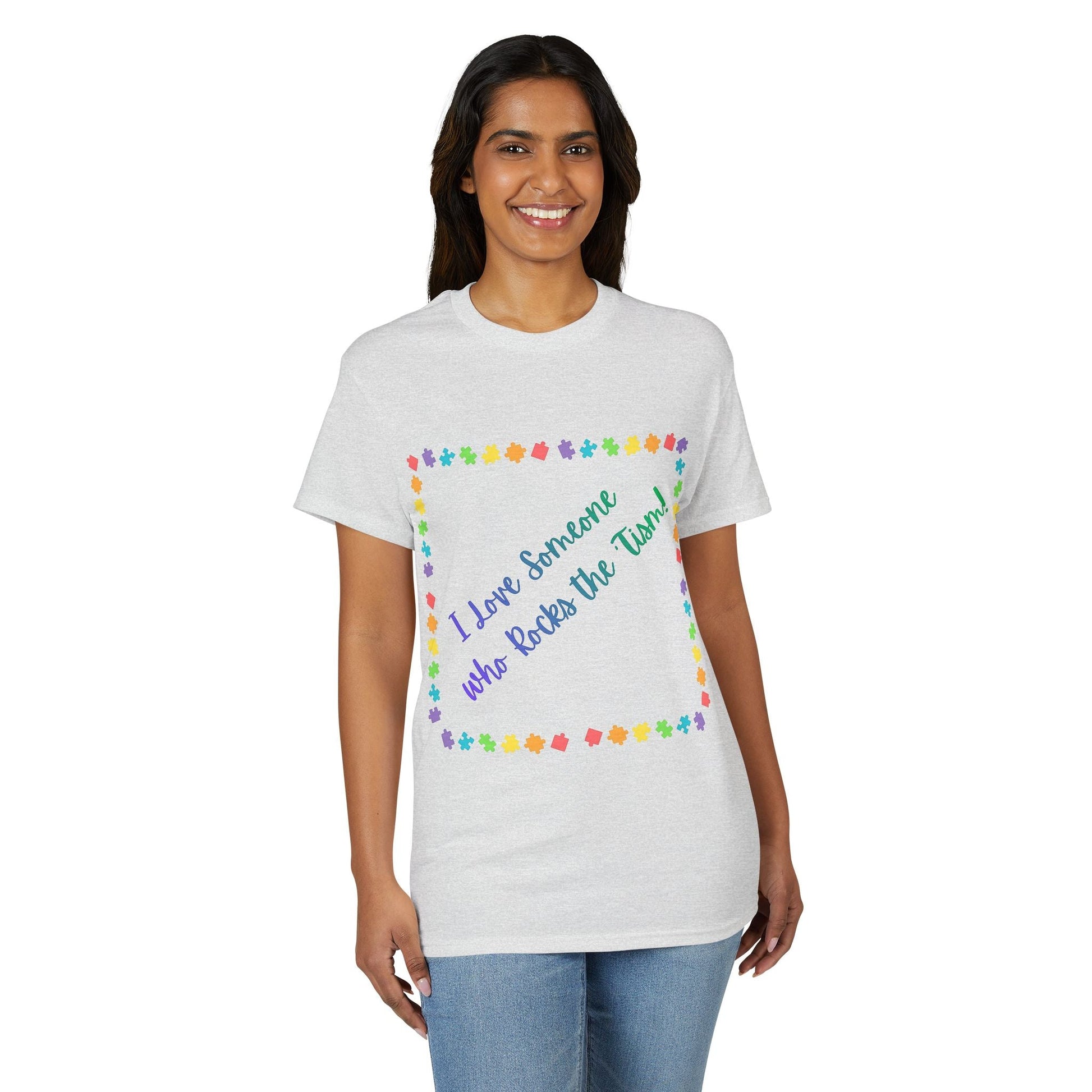 "I Love Someone Who Rocks the 'Tism" Tee – Autism Awareness Gift for Parents & Caregivers | S–5XL - Geo Rocks The 'Tism