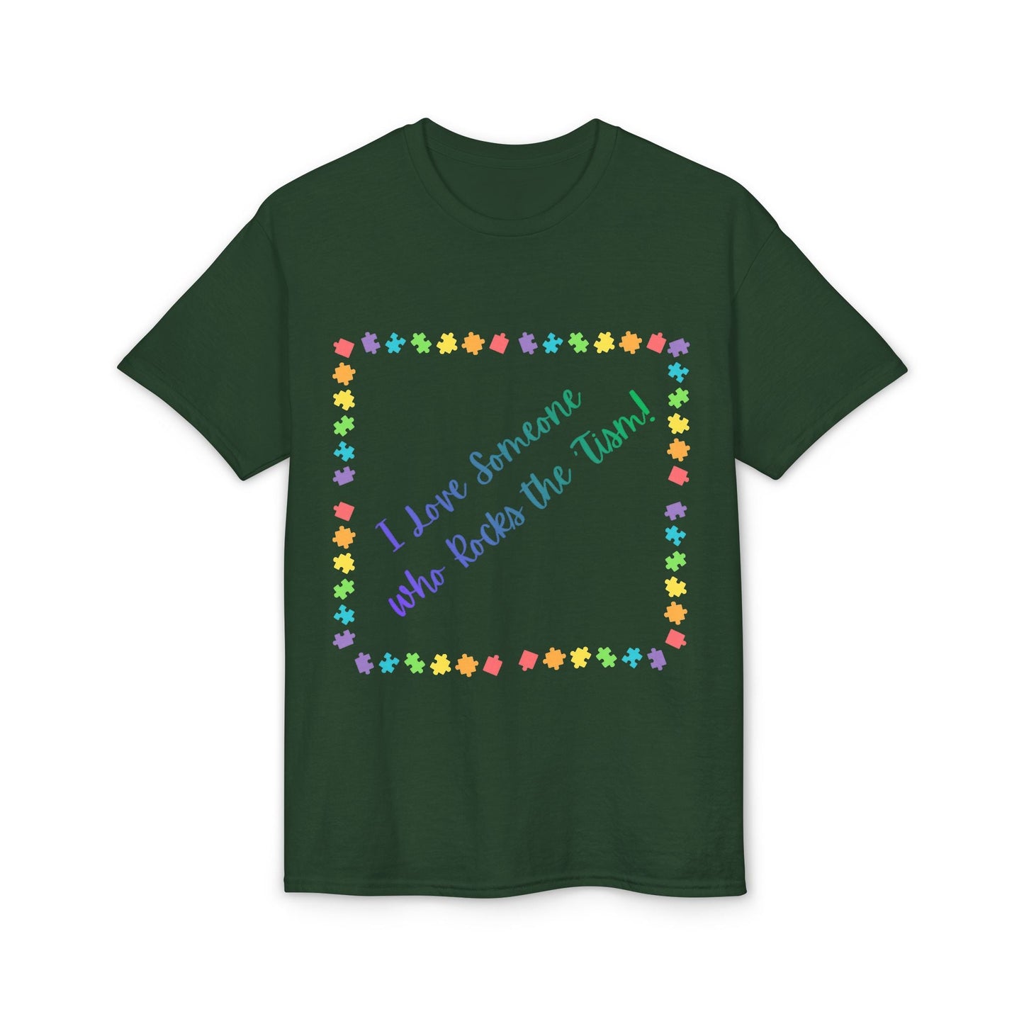 "I Love Someone Who Rocks the 'Tism" Tee – Autism Awareness Gift for Parents & Caregivers | S–5XL - Geo Rocks The 'Tism