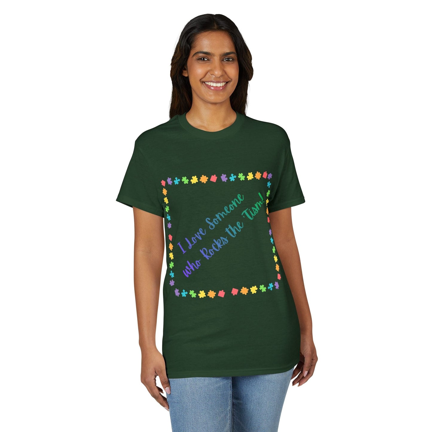 "I Love Someone Who Rocks the 'Tism" Tee – Autism Awareness Gift for Parents & Caregivers | S–5XL - Geo Rocks The 'Tism
