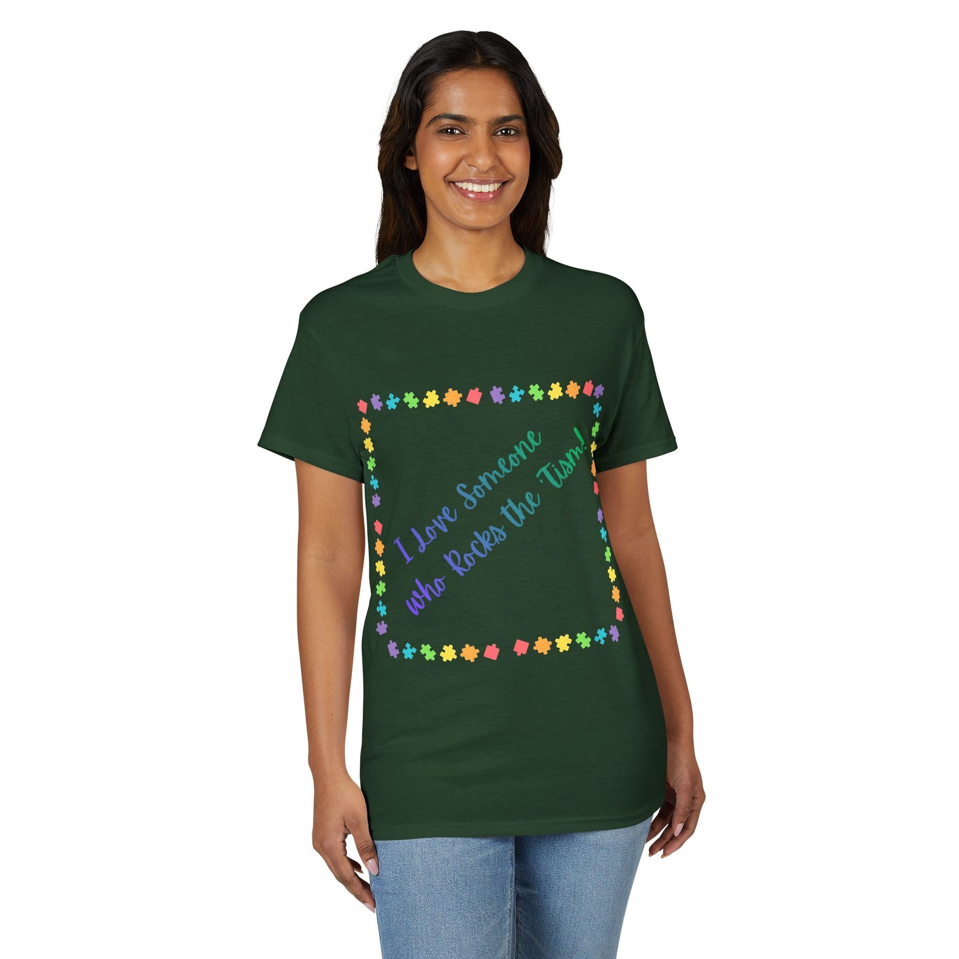"I Love Someone Who Rocks the 'Tism" Tee – Autism Awareness Gift for Parents & Caregivers | S–5XL - Geo Rocks The 'Tism