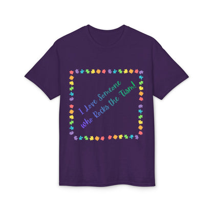 "I Love Someone Who Rocks the 'Tism" Tee – Autism Awareness Gift for Parents & Caregivers | S–5XL - Geo Rocks The 'Tism
