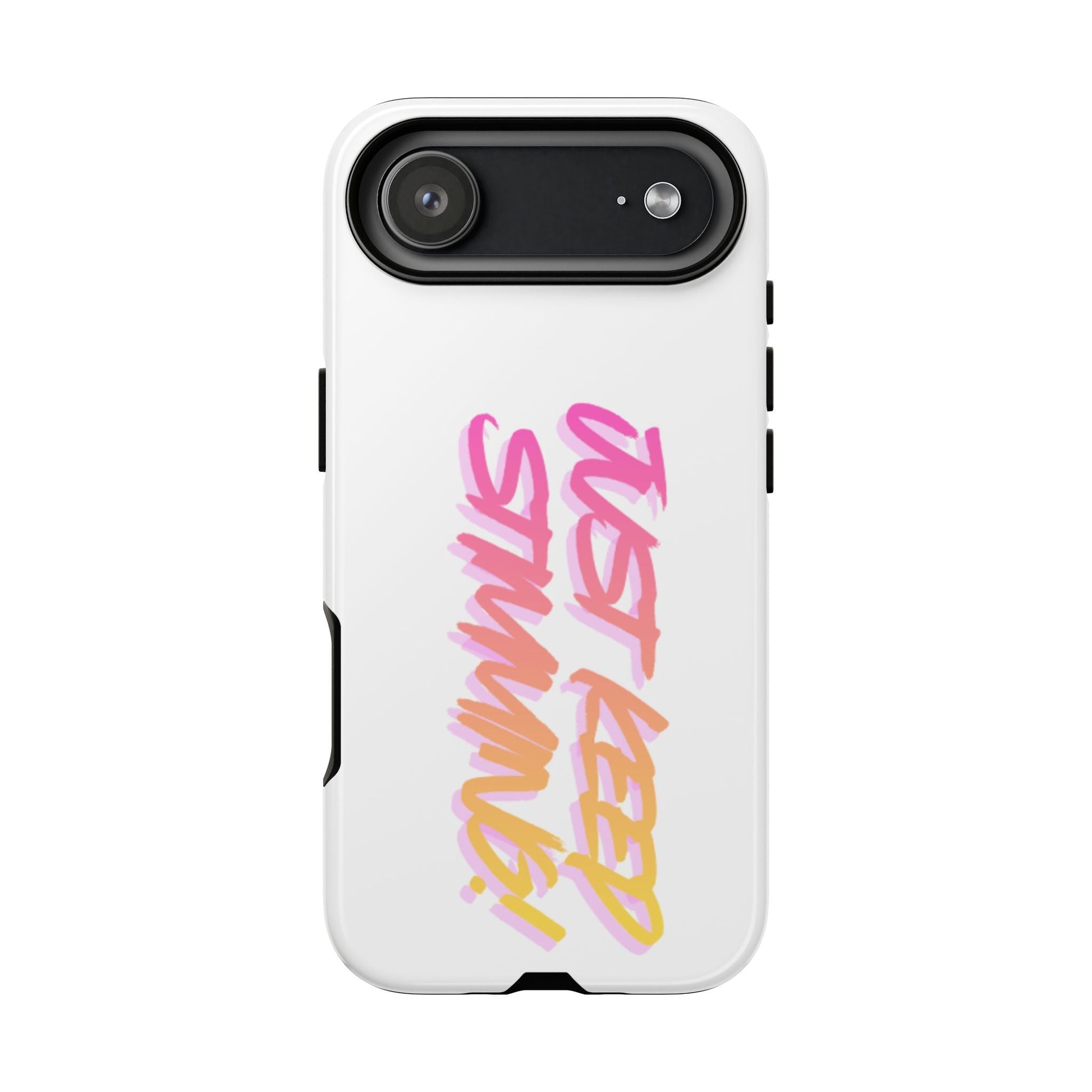 "Just Keep Stimming" Gradient Script Phone Case - Dual - Layer Protective Cover | iPhone & Samsung - Geo Rocks The 'Tism