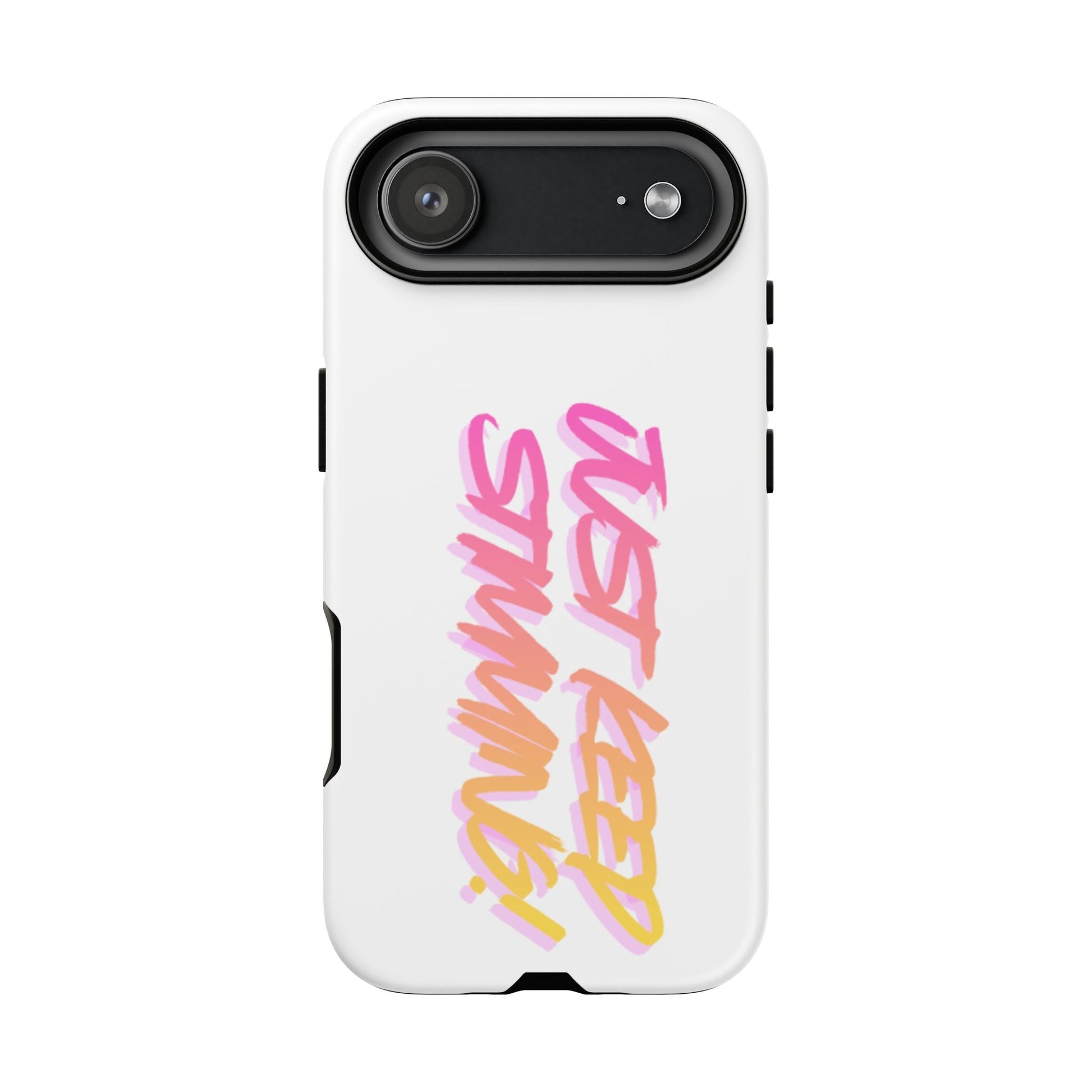 "Just Keep Stimming" Gradient Script Phone Case - Dual - Layer Protective Cover | iPhone & Samsung - Geo Rocks The 'Tism
