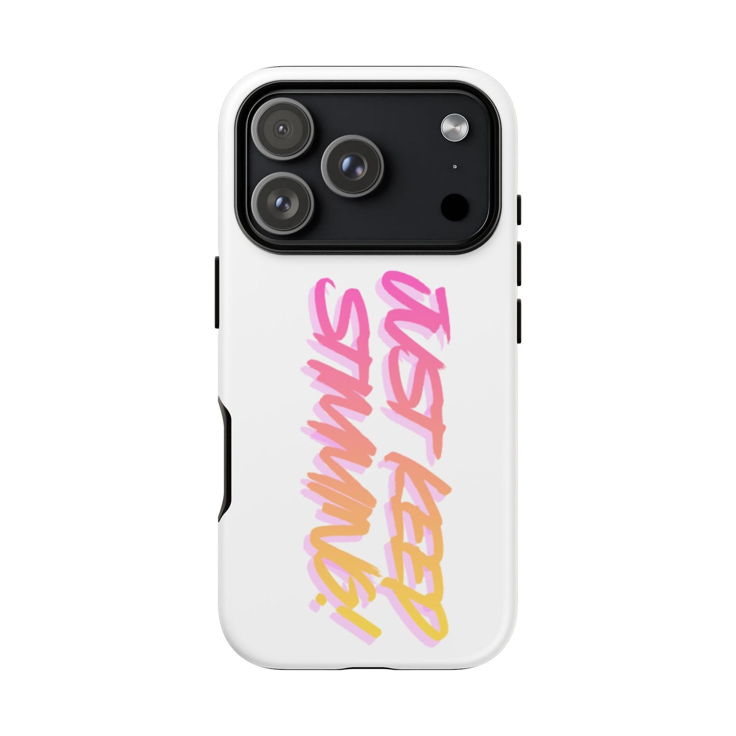 "Just Keep Stimming" Gradient Script Phone Case - Dual - Layer Protective Cover | iPhone & Samsung - Geo Rocks The 'Tism