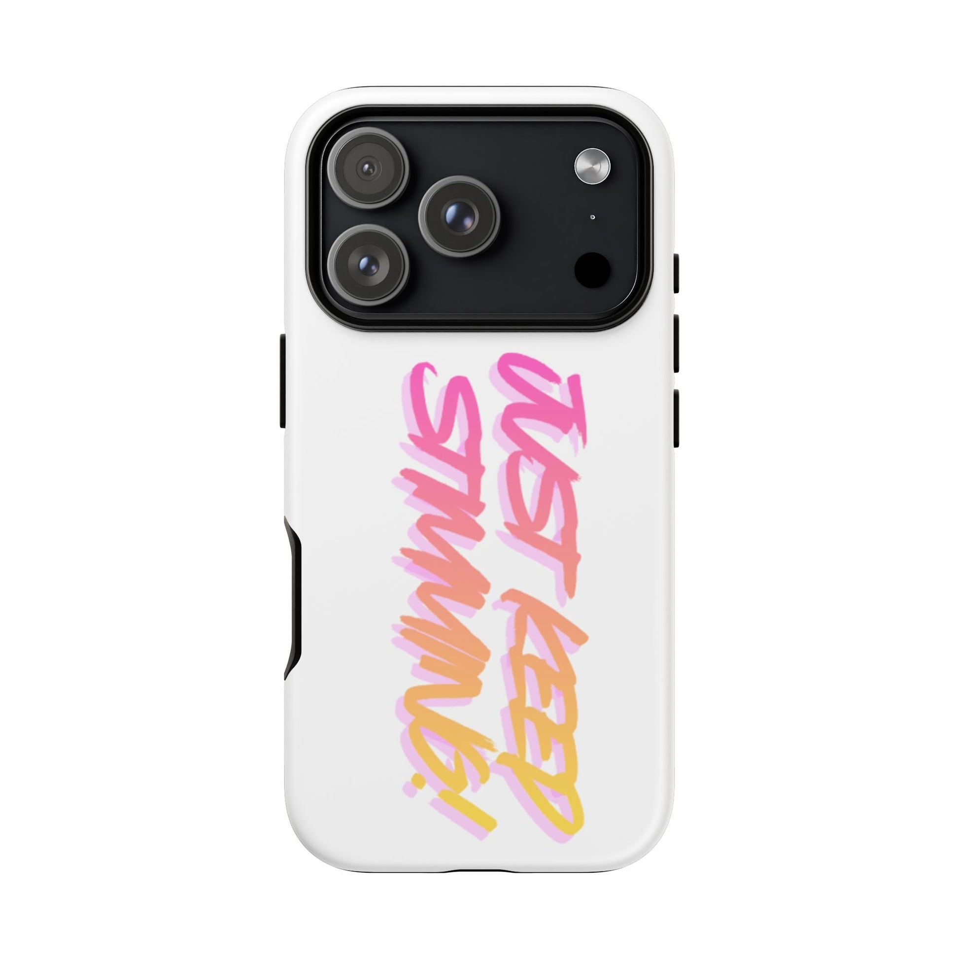 "Just Keep Stimming" Gradient Script Phone Case - Dual - Layer Protective Cover | iPhone & Samsung - Geo Rocks The 'Tism