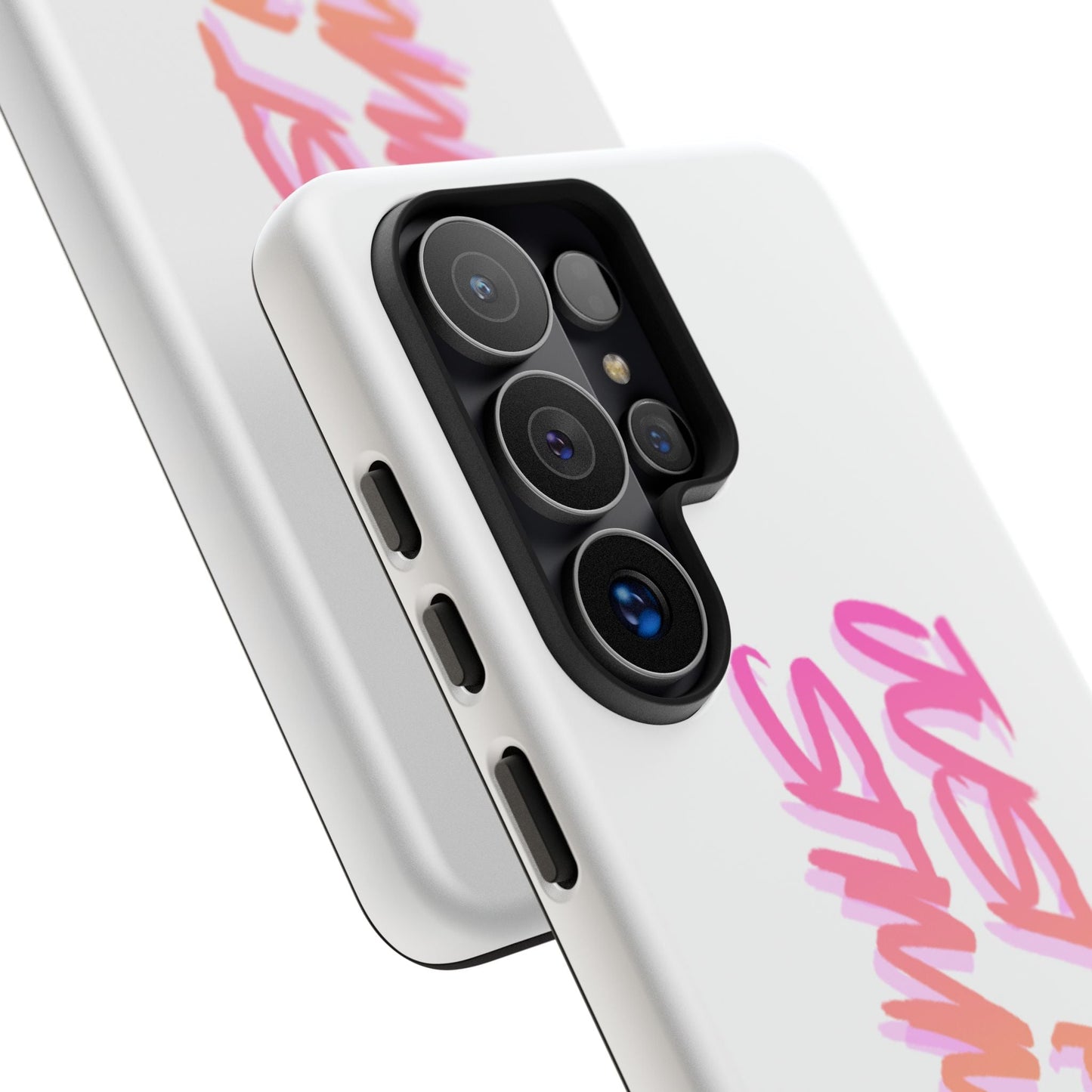 "Just Keep Stimming" Gradient Script Phone Case - Dual - Layer Protective Cover | iPhone & Samsung - Geo Rocks The 'Tism
