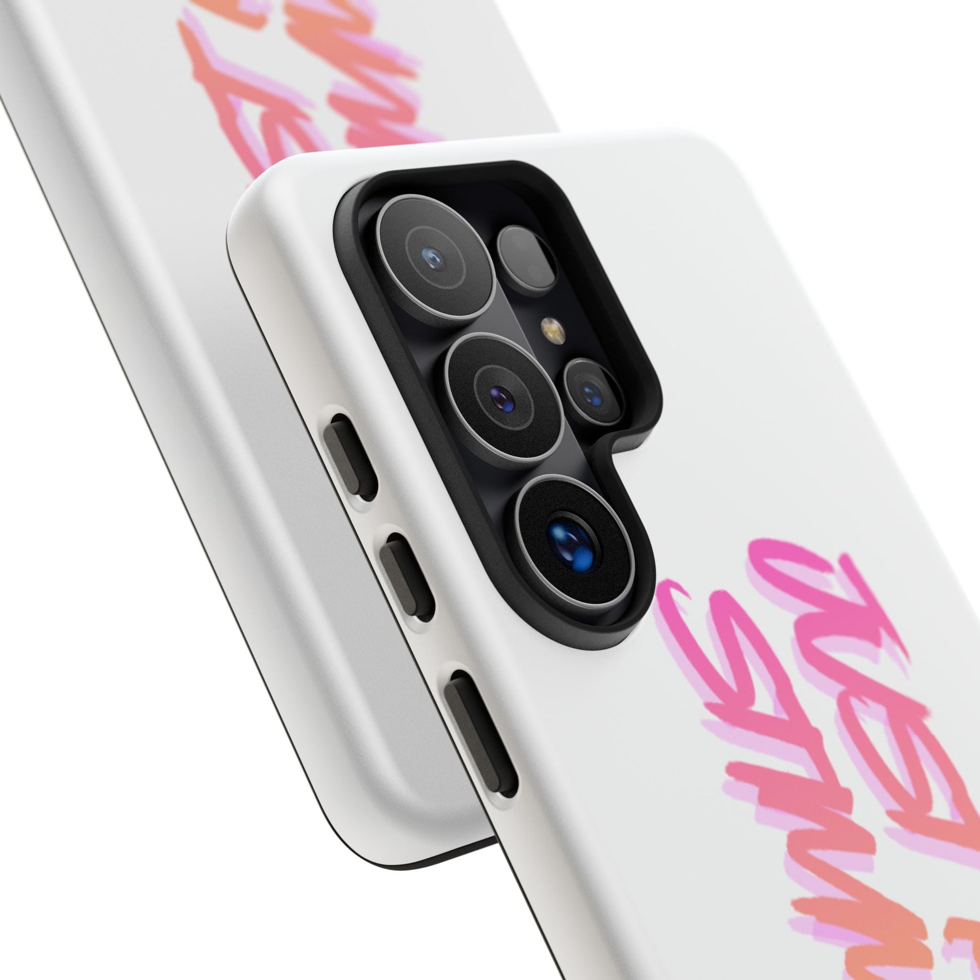 "Just Keep Stimming" Gradient Script Phone Case - Dual - Layer Protective Cover | iPhone & Samsung - Geo Rocks The 'Tism