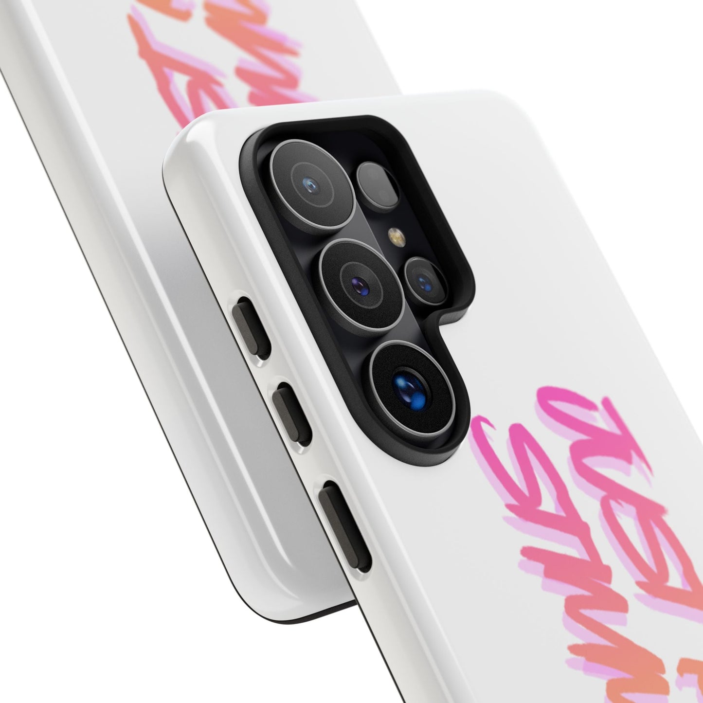 "Just Keep Stimming" Gradient Script Phone Case - Dual - Layer Protective Cover | iPhone & Samsung - Geo Rocks The 'Tism
