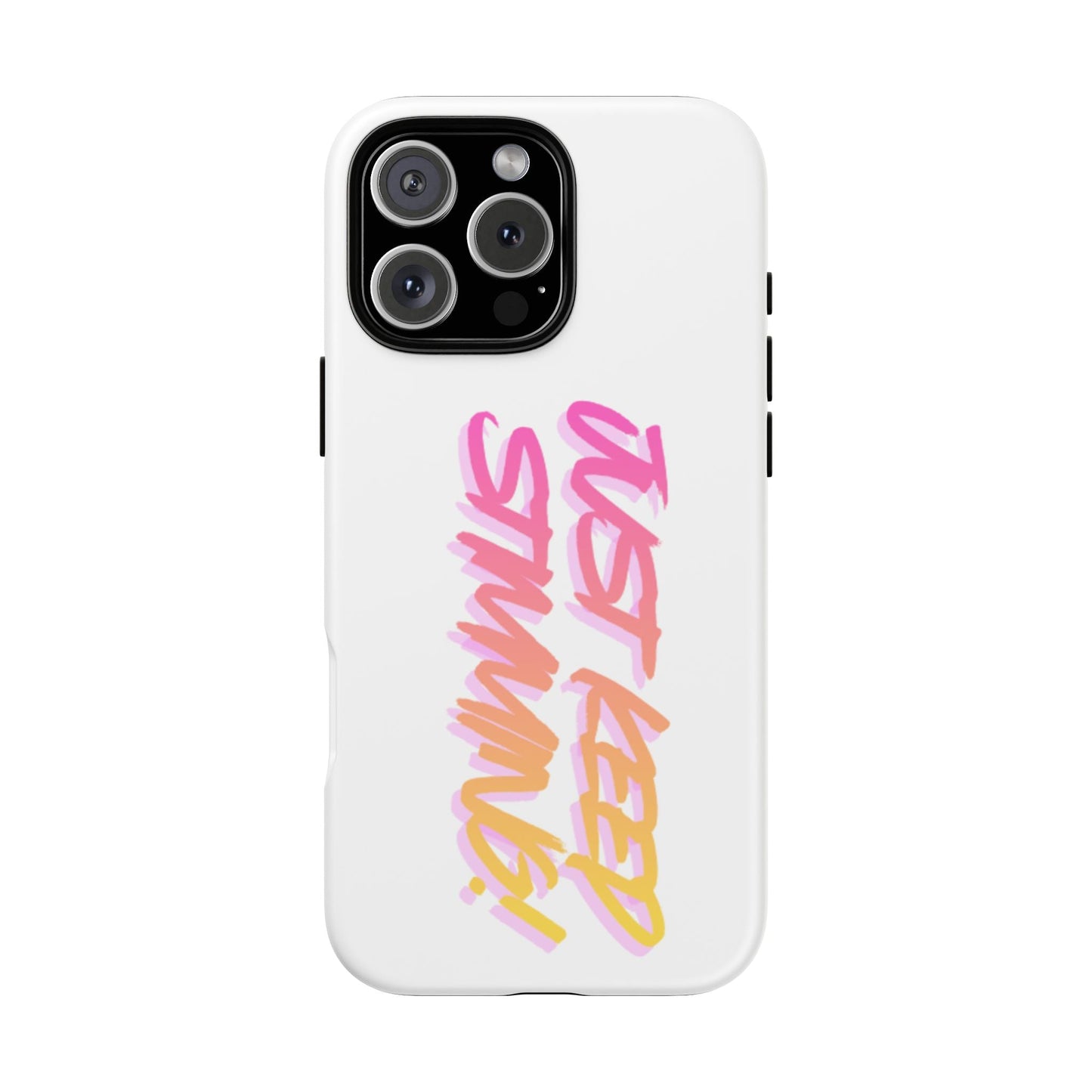 "Just Keep Stimming" Gradient Script Phone Case - Dual - Layer Protective Cover | iPhone & Samsung - Geo Rocks The 'Tism